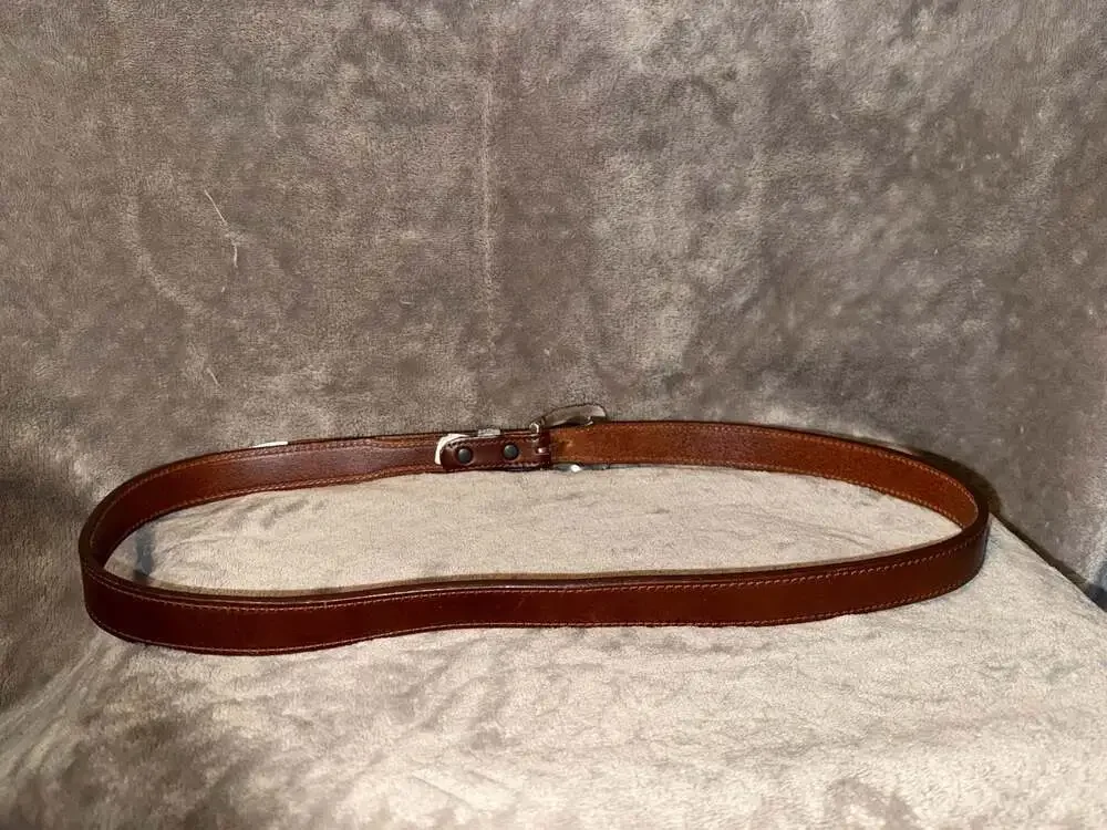 PGA Tour by Danbury Accessories Brown Harness Leather Western Belt